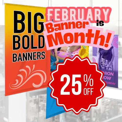 25% OFF ALL BANNERS