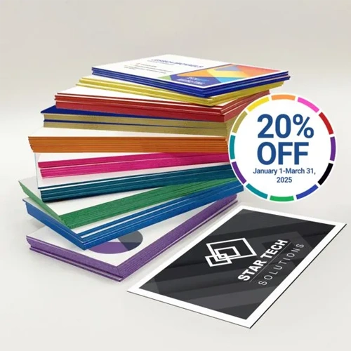 20% OFF Painted Edge Business Cards