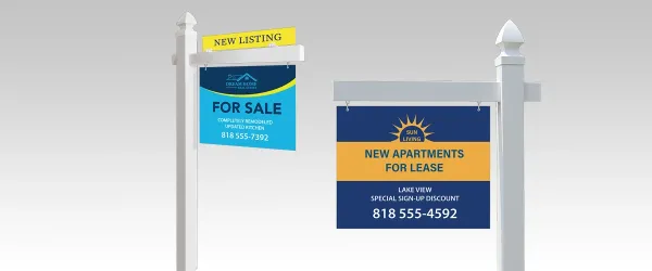 Real Estate Post Signs